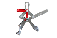 Pinza per porta motori con sistema di bloccaggio