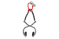 pinza speciale di presa e sollevamento con ganasce gommate certificata CE